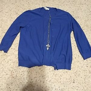Women's large Loft button-down cardigan.